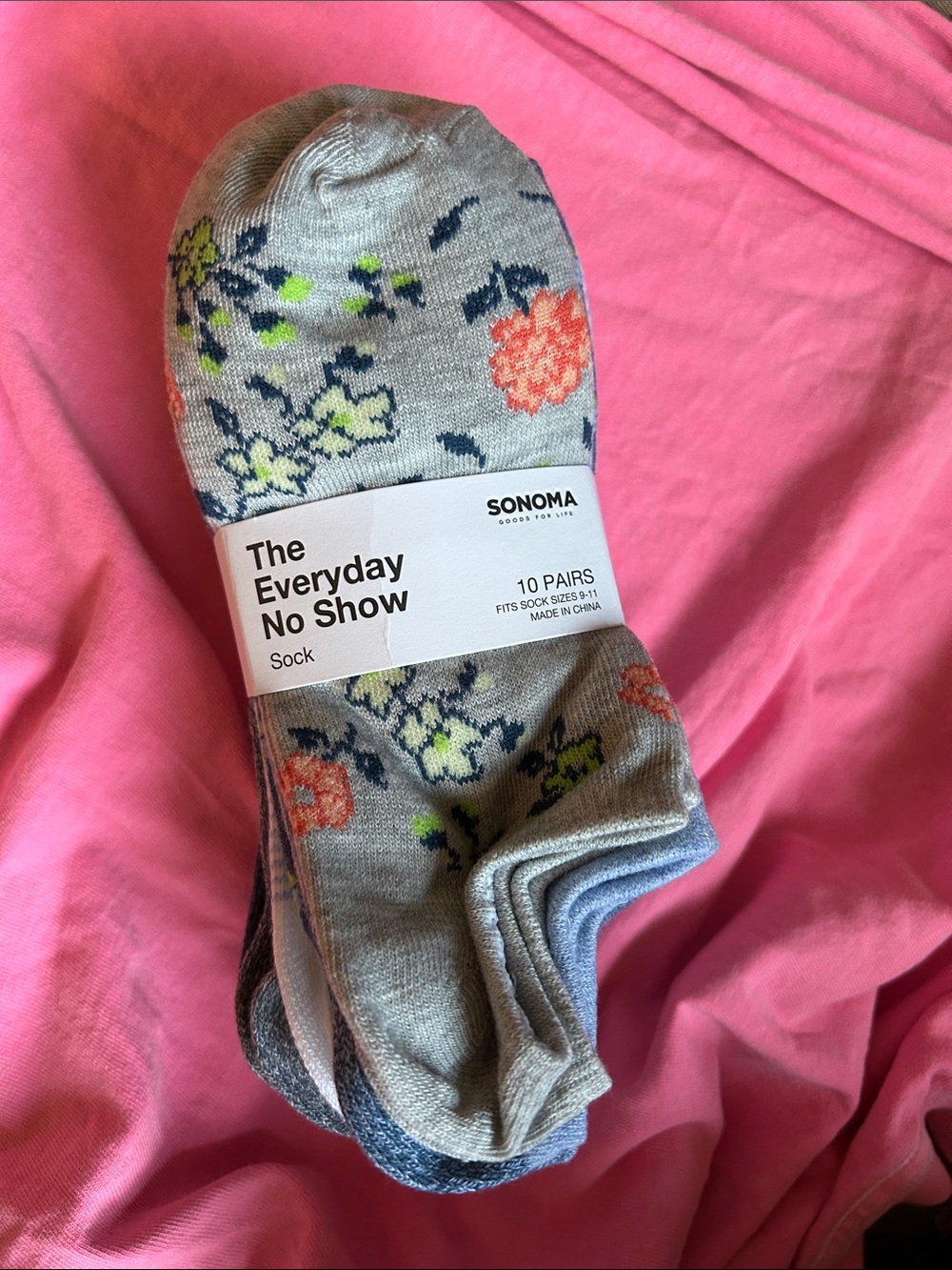 NWT Women’s Sonoma 10 Pack No-Show Socks